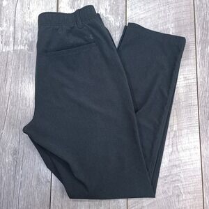 Under Armour Golf Pants Men 30x30 Black Performance Flat Front Tapered Leg
